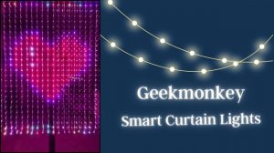 Smart Curtain Lights - 19 Color Changing App Control Lights [8Ft X 6Ft]