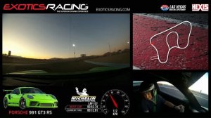 Exotics Racing Green Porsche GT3 RS - 991.2  Lap 6 & 7   51.59 sec. best lap