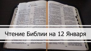 Чтение Библии на 12 Января: Псалом 12, Евангелие от Матфея 12, Бытие 23, 24