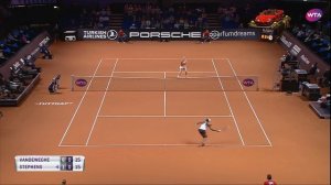 CoCo Vandeweghe vs. Sloane Stephens | 2018 Porsche Tennis Grand Prix First Round | WTA Highlights