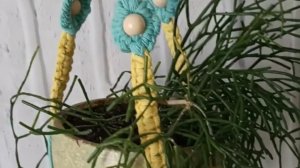 Кашпо-подвес для цветов. 1 часть.