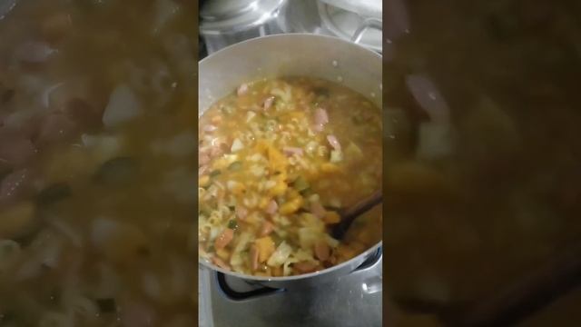 sopa marcarão com pepino.uma delicia