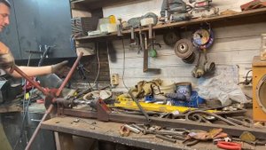 Ручка для кочерги, простая идея из проф.трубы. Холодная ковка