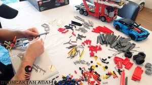 Lego Technic 42098 Car Transporter - Speed Build - İnceleme - Unboxing