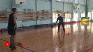 БАСКЕТБОЛ// Передачи мяча в паре/ Как делать передачи в БАСКЕТБОЛЕ