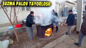 Suzma palov tayorlosh jarayoni Shurtak Xorazm suzma palovi