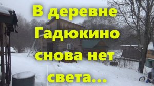 Деревня Гадюкино опять без света. Хронический обрыв провода и электрический свет в деревне несовмест