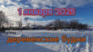 Солнечный день, деревенские будни, 1 января 2025