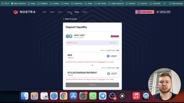 БОЛЕЕ 50% ГОДОВЫХ НА СТЕЙБЛКОИНЫ, ПОШАГОВАЯ СТРАТЕГИЯ В DeFi | Заработок в крипте | Nostra | Ekubo