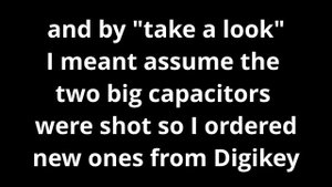 JBL Eon15 G2 power supply capacitor replacement