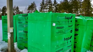 Разгрузка в снег