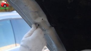 Установка упоров / амортизаторов капота на Nissan Navara D40 + Pathfinder R51 от upora net