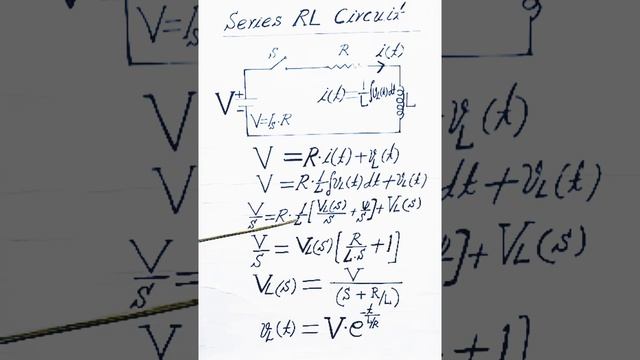 Series RL circuit-Voltage equation