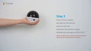 EZVIZ Camera Cannot Detect The SD Card