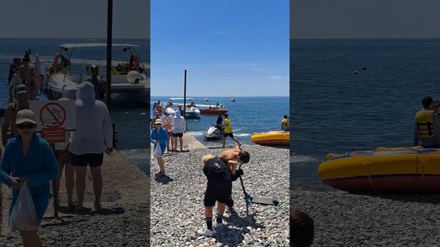 АДЛЕР. МАНДАРИН. ПЛЯЖ ЧАЙКА.12 июня. #beach. #море. смотреть онлайн