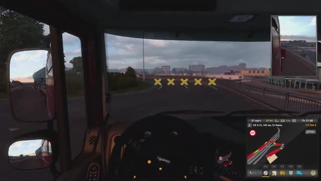 Euro Truck Simulator 2 | Едем из Осло в Кристиансанн смотреть онлайн