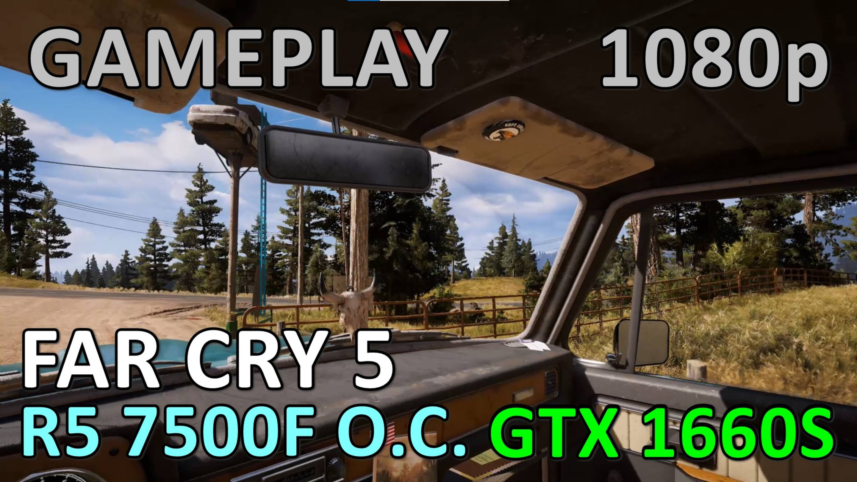 RYZEN 5 7500F 5.2 ГГц + GTX 1660 SUPER / FAR CRY 5 / GAME PLAY