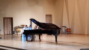 В. Гаврилин "Ямская", исполняет фортепианный дуэт в составе Даллада Анна и Кубасова Анастасия