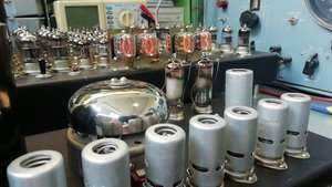 Часы на радиолампах, будильник/Radio tube clock, alarm clock/№6