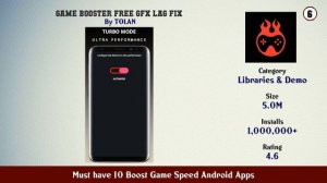 Must have 10 Boost Game Speed Android Apps