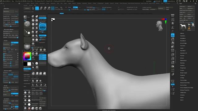 Zbrush. 2 способа делать стилизованный мех или шерсть стандартными кистями.