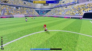 Первая игра В РОБЛОКС, СУПЕР ЛИГА СОСЕР мы ВЫГРАЛИ!