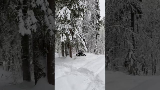 Мотоцикл Скаут-9 (Ижтехмаш), полный привод. Покатушки по снегу