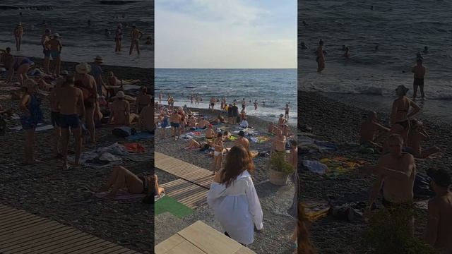 АДЛЕР. 8 СЕНТЯБРЯ. Пляж ЧАЙКА. #пляжчайка. #beach. #море. смотреть онлайн