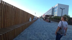 АДЛЕР. ПЛЯЖ Чайка. Волны. НАБЕРЕЖНАЯ. "Южное взморье". Пляж ЛАЗУРЬ.