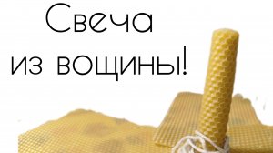 Как сделать свечу из вощины? Посмотри и узнаешь!