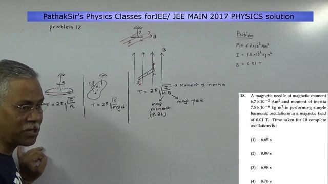 JEE Main 2017 Physics solution PART 1 by Subhasish Pathak, B.Tech. IIT Kharagpur