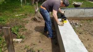 ФУНДАМЕНТ ТИСЭ. Распаковка (снятие опалубки) ШЛИФОВКА И ГИДРОИЗОЛЯЦИЯ ФУНДАМЕНТА ТИСЭ .