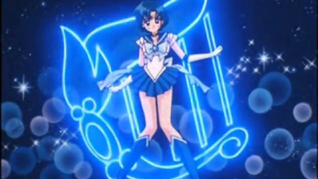 Sailor Mercury´s transformation and attacks