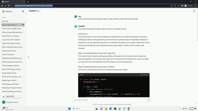 caesar cipher python simple