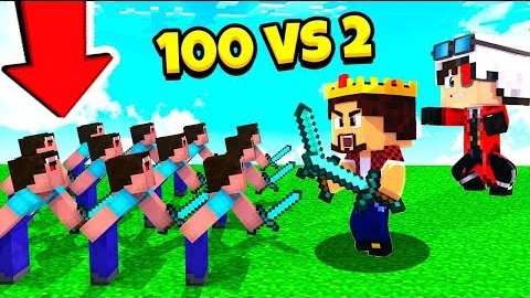 100 ПОДПИСЧИКОВ ПРОТИВ БОГА И ЧИТЕРА АИДА И ДЕМА! МАЙНКРАФТ БЕД ВАРС смотреть онлайн