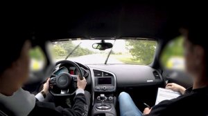AUDI R8 POV test drive | V8 2012