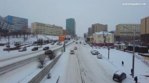 Владивосток снег 15 февраля 2022.