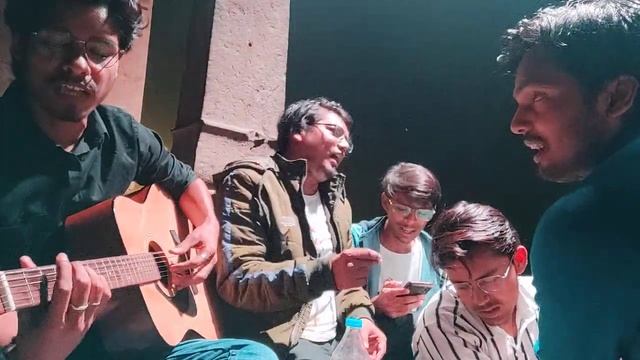 tu jane na Cover song by teacher on guitar [ T.O.G. ] Assi Ghat Kashi banaras Varanasi night life