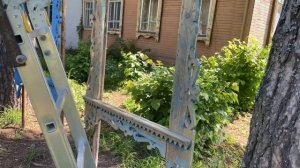 17. Арт-объект из старого наличника. Часть 1. Снимаем краску, шлифуем.