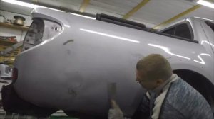 Непростое крыло Mitsubishi L200.  Body repair after an accident.
