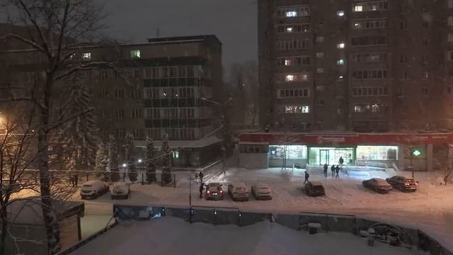 Весенний снегопад