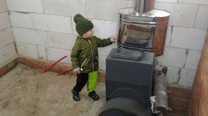 самодельная металическая печ для бани