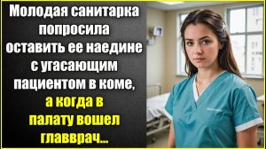 Санитарка попросила оставить ее наедине с угасающим пациентом в коме, а когда вошел главврач