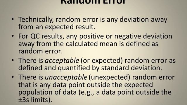 Quality Control in the Laboratory смотреть онлайн