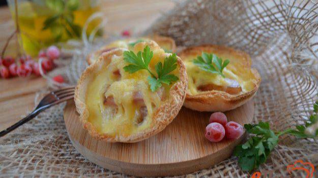 Хлебные корзиночки с начинкой