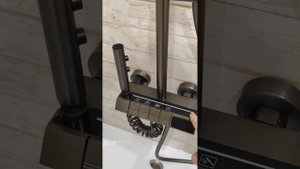 китайская душевая система с клавишами и подсветкой. Установка душевой системы. Душевая система вейши