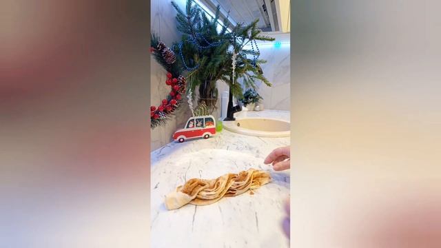 Рулет с корицей, нутеллой и грецкими орехами рецепт. Простая выпечка! Быстро и просто!