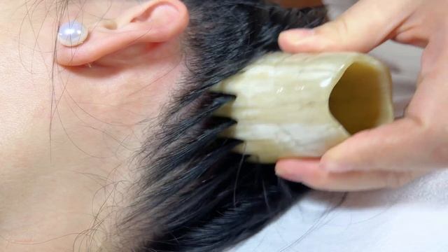 体验头部拨筋：中国美女为您带来的细致ASMR体验｜助眠｜沉浸式