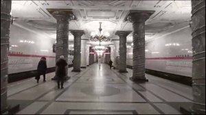 Самая красивая станция метро  в Санкт Петербурге ...."Автово"