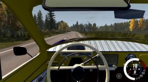 BeamNG.drive - GAZ-21 Volga GAI 1962 - Car Show Test Drive Crash . 4K 60fps.